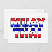 Carte Postale Muay Thai (Devant / Derrière)