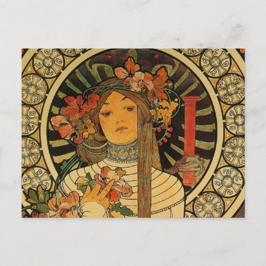 Carte Postale Mucha La Trappistine (Devant)