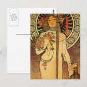 Carte Postale Mucha La Trappistine (Devant / Derrière)