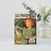 Carte Postale Mucha Lance Parfum Rodo (Debout devant)