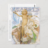 Carte postale : Mucha Magazine Illustration (Devant / Derrière)