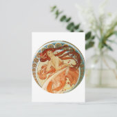 Carte Postale Mucha Woman (Debout devant)