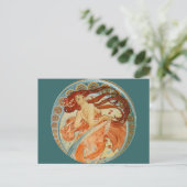 Carte Postale Mucha Woman (Debout devant)