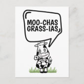 Carte Postale Muchas Gracias Vache Thème Beaucoup de Merci Drôle (Devant)