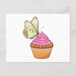 Carte Postale Muffin Papillon
