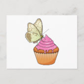 Carte Postale Muffin Papillon (Devant)