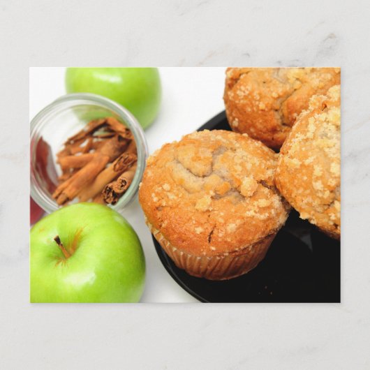Carte Postale Muffins aux épices d'Apple (Devant)