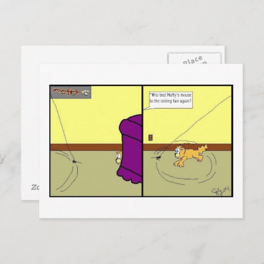 Carte Postale Muffy et la souris (Devant / Derrière)