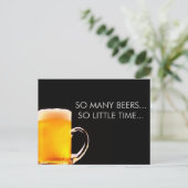 Carte postale Mug de bière mousse (Debout devant)