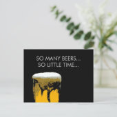 Carte postale Mug de bière mousse (Debout devant)