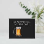 Carte postale Mug de bière mousse (Debout devant)