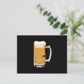 Carte Postale Mug Foameux De Bière Pop Art (Debout devant)