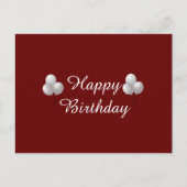 Carte Postale Mug Joyeux Anniversaire avec Ballons (Devant)