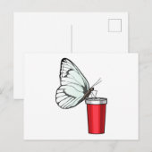 Carte Postale Mug Papillon (Devant / Derrière)