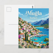 Carte Postale Muğla Turquie (Devant / Derrière)