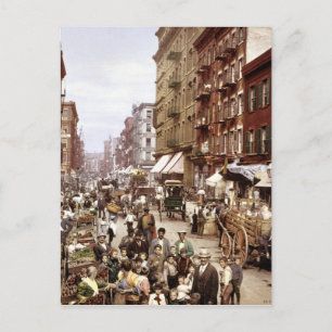 Carte Postale Mulberry Street New York vers 1900