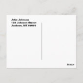 Carte Postale Mule Deer et les lumières de Noël (Dos)