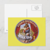 Carte Postale Mule Ear Tabac Étiquette (Devant / Derrière)