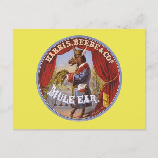 Carte Postale Mule Ear Tabac Étiquette (Devant)