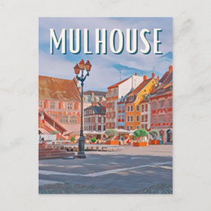 Carte Postale Mulhouse Photo Vintage