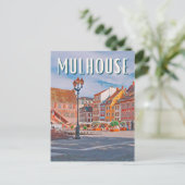 Carte Postale Mulhouse Photo Vintage  (Debout devant)