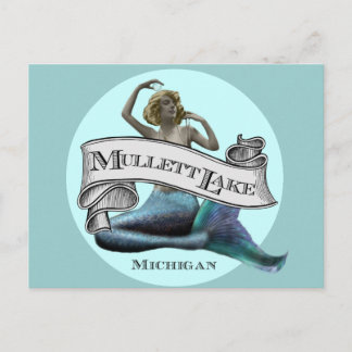 Carte Postale Mullett Lake Mermaid