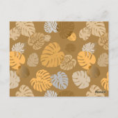 Carte Postale Multicolor Feuilles tropicaux 6 (Dos)