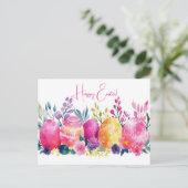Carte postale multicolore d'Aquarell Oster avec oe (Debout devant)
