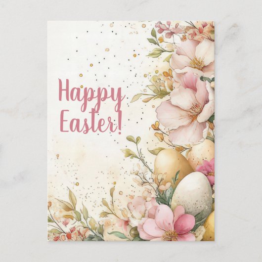 Carte postale multicolore d'Aquarell Oster avec oe (Devant)