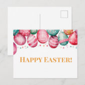Carte postale multicolore d'Aquarell Oster avec oe (Devant / Derrière)