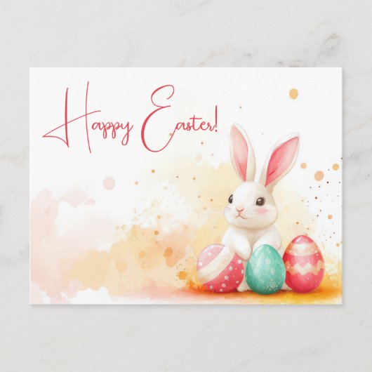 Carte postale multicolore d'Aquarell Oster avec oe (Devant)