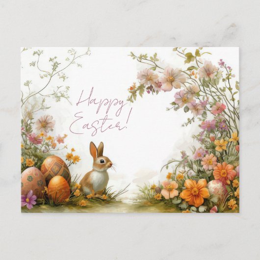Carte postale multicolore d'Aquarell Oster avec oe (Devant)