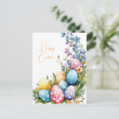 Carte postale multicolore d'Aquarell Oster avec oe (Debout devant)