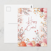 Carte postale multicolore d'Aquarell Oster avec oe (Devant / Derrière)