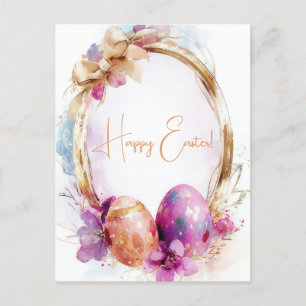 Carte postale multicolore d'Aquarell Oster avec oe