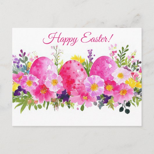 Carte postale multicolore d'Aquarell Oster avec oe (Devant)