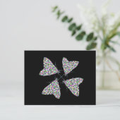 Carte postale Multicolore Moth Art (Debout devant)