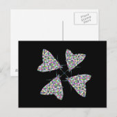 Carte postale Multicolore Moth Art (Devant / Derrière)