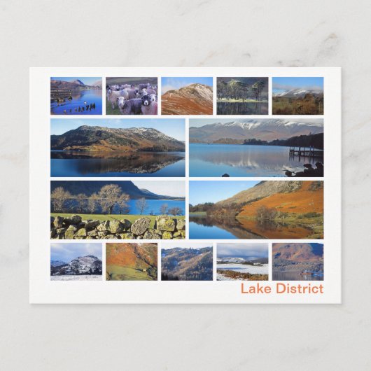 Carte Postale Multiimage Lake District (Devant)