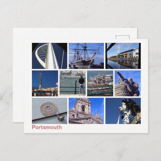 Carte Postale Multiimage Portsmouth (Devant / Derrière)