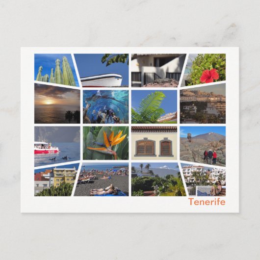 Carte Postale Multiimage Tenerife (Devant)