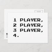 CARTE POSTALE MULTIJOUEUR (Devant / Derrière)