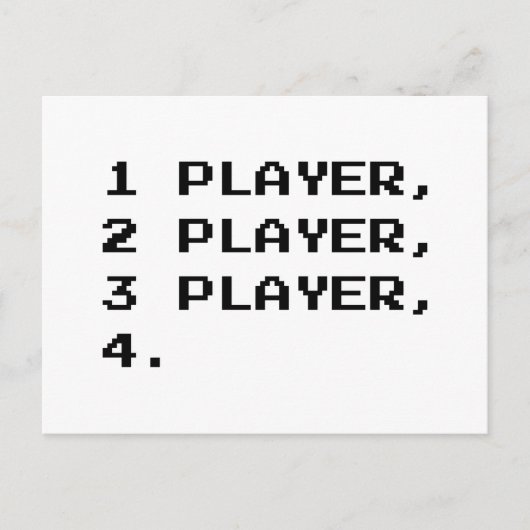 CARTE POSTALE MULTIJOUEUR (Devant)