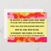 CARTE POSTALE MULTIPLE CHOICE FUNNY "BUSSON PERSON (Devant / Derrière)