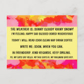 CARTE POSTALE MULTIPLE CHOICE FUNNY "BUSSON PERSON (Devant)