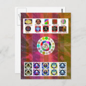 Carte Postale MultiPLE Image Art - Reiki Karuna Holistic (Devant / Derrière)