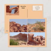 Carte postale multiple Valley of Fire (Devant / Derrière)