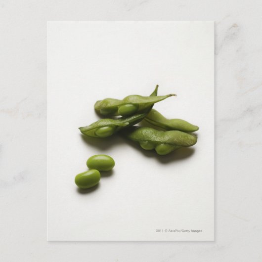 Carte Postale multiples haricots vert edamame avec pois cassés (Devant)