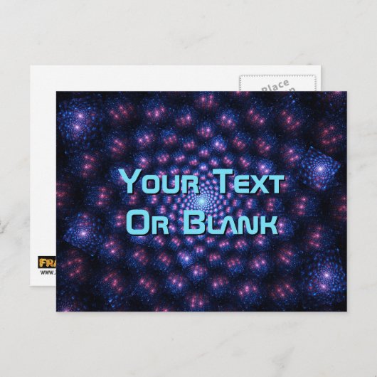 Carte Postale Multivers fractal (Devant / Derrière)