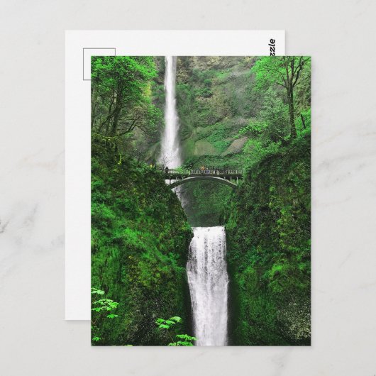 Carte postale Multnomah Falls #1-2 (Devant / Derrière)